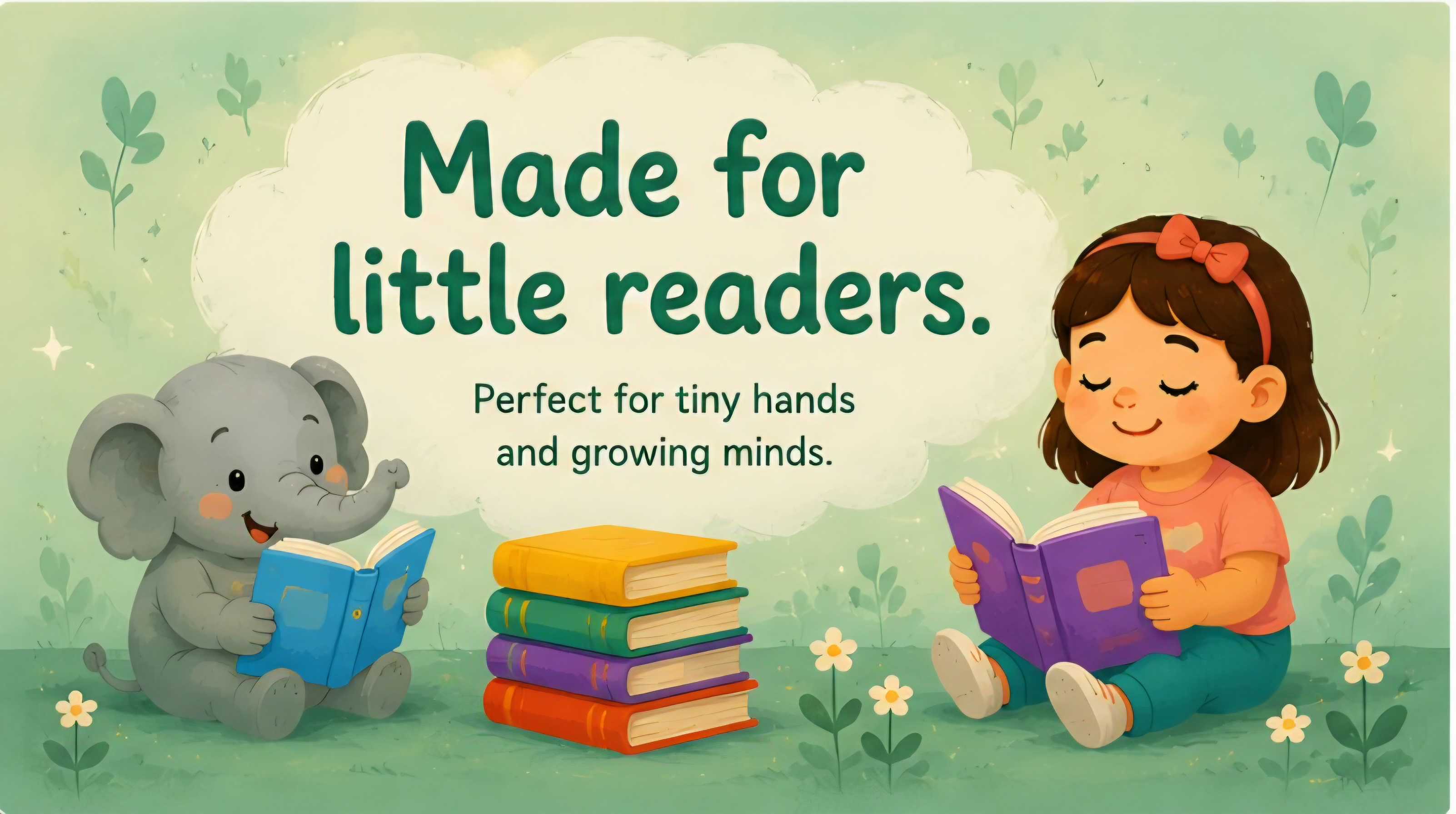 Made for little readers. Perfect for tiny hands and growing minds.