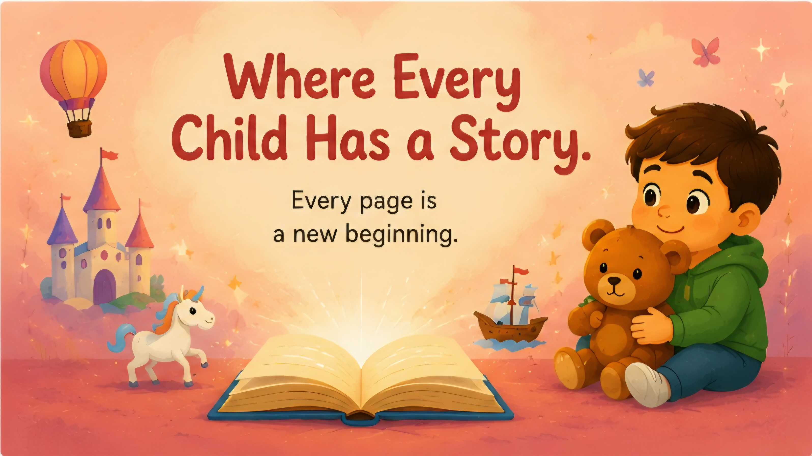 Where every child has a story. Every page is a new beginning.